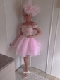 Princess Off-the-shoulder Organza Tulle Appliques Lace Short/Mini Cute Prom Dresses