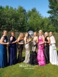 Trumpet/Mermaid Sweep Train Sweetheart Silk-like Satin Beading Prom Dresses