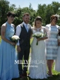 Perfect Halter Royal Blue Chiffon Ruffles Floor-length Bridesmaid Dresses
