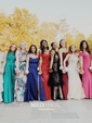 Trumpet/Mermaid Sweep Train Off-the-shoulder Silk-like Satin Split Front Prom Dresses