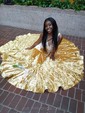 Trumpet/Mermaid V-neck Velvet Sweep Train Appliques Lace Prom Dresses