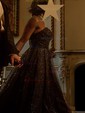 Glitter Sweetheart Princess Court Train Prom Dresses