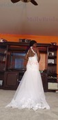 Trumpet/Mermaid High Neck Tulle Court Train Wedding Dresses With Beading