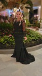 Trumpet/Mermaid Illusion Tulle Sweep Train Sequins Prom Dresses