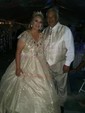 Ball Gown/Princess Sweep Train V-neck Glitter Sashes / Ribbons Prom Dresses