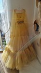 Ball Gown/Princess Floor-length Illusion Tulle Long Sleeves Beading Prom Dresses