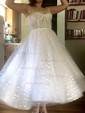 Ball Gown/Princess Ankle-length Sweetheart Tulle Pockets Prom Dresses