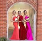 Trumpet/Mermaid V-neck Jersey Sweep Train Prom Dresses With Crystal Detailing