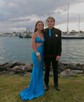 Trumpet/Mermaid V-neck Jersey Sweep Train Prom Dresses With Crystal Detailing