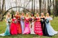 Ball Gown/Princess Off-the-shoulder Tulle Sweep Train Prom Dresses With Tiered