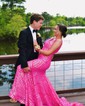 Trumpet/Mermaid V-neck Sequined Sweep Train Prom Dresses