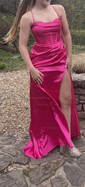 Sheath/Column Sweetheart Silk-like Satin Sweep Train Ruffles Prom Dresses