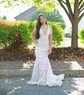 Trumpet/Mermaid Sweep Train V-neck Sequined Prom Dresses