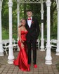 Mermaid Strapless Satin Cut Out Prom Dresses With Ruched