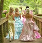 Ball Gown/Princess V-neck Glitter Sweep Train Prom Dresses With Bow