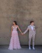 Ball Gown/Princess Sweetheart Tulle Sweep Train Prom Dresses With Tiered