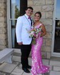 Trumpet/Mermaid V-neck Sequined Sweep Train Prom Dresses With Split Front