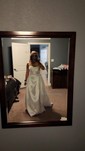 Ball Gown/Princess V-neck Satin Sweep Train Wedding Dresses With Split Front