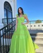 Ball Gown/Princess Sweetheart Tulle Floor-length Prom Dresses With Bow