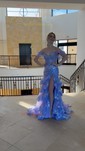 Trumpet/Mermaid Off-the-shoulder Tulle Sweep Train Prom Dresses With Appliques Lace