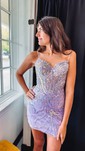 Corset Sky Blue Glitter Bodycon Sweetheart Sequin Dress