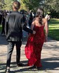 Trumpet/Mermaid V-neck Velvet Sequins Sweep Train Prom Dresses