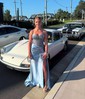 Trumpet/Mermaid Sweetheart Silk-like Satin Sweep Train Prom Dresses With Beading