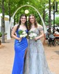 Sheath/Column Sweetheart Silk-like Satin Floor-length Prom Dresses With Beading