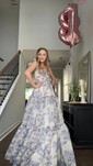 A-line Sweetheart Chiffon Floor-length Prom Dresses With Bow