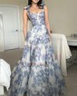 A-line Sweetheart Chiffon Floor-length Prom Dresses With Bow