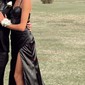 Sheath/Column Floor-length Sweetheart Silk-like Satin Ruffles Prom Dresses