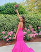 Elegant Trumpet/Mermaid Satin Sweetheart Cut Out Prom Dresses