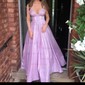 Ball Gown/Princess Floor-length V-neck Shimmer Crepe Pockets Prom Dresses