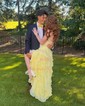 Cute Ball Gown/Princess Chiffon Appliques Tiered Prom Dresses