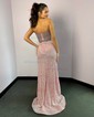 Sparkly Sheath/Column Sequin Sweetheart Beaded Split Prom Dresses