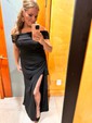 Sheath/Column Off-the-shoulder Stretch Crepe Prom Dresses