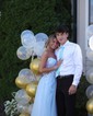 Ball Gown Strapless Tulle Puff Sleeve Prom Dresses With Appliques
