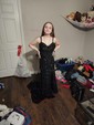 Sweetheart Fit and Flare Corset Sequin Prom Dresses