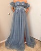 Ball Gown/Princess Sweetheart Tulle Sweep Train Prom Dresses With Lace