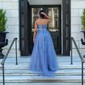Ball Gown/Princess Sweetheart Tulle Sweep Train Prom Dresses With Lace
