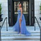 Ball Gown/Princess Sweetheart Tulle Sweep Train Prom Dresses With Lace