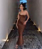 Sheath/Column Cowl Neck Silk-like Satin Prom Dress