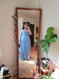 A-line Cowl Neck Silk-like Satin Floor-length Prom Dress