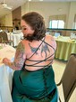 A-line Cowl Neck Silk-like Satin Floor-length Prom Dress