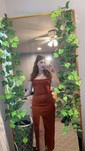 Sheath/Column Cowl Neck Tea-length Satin Prom Dresses