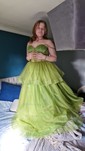 Ball Gown Sweetheart Tulle Corset Prom Dresses With Ruched