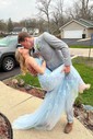 Black Mermaid Scoop Neck Backless Tulle Prom Dresses With Appliques