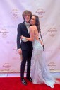 Black Mermaid Scoop Neck Backless Tulle Prom Dresses With Appliques