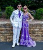 Mermaid V-neck Backless Tulle Prom Dresses With Appliques
