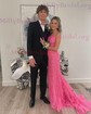 Mermaid Scoop Neck Backless Tulle Prom Dresses With Appliques